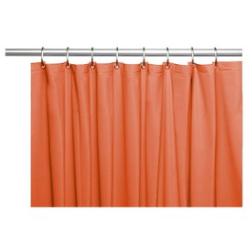 Venice Elegant Home Heavy Duty Vinyl Shower Curtain Liner with 12 Metal Grommets Rust