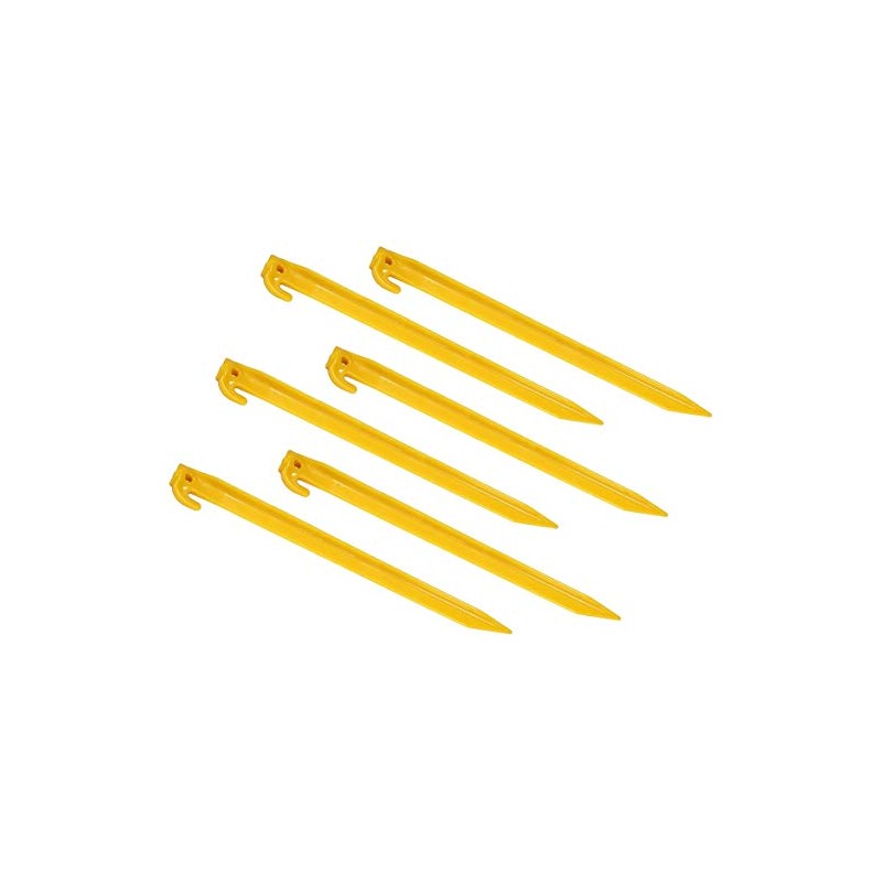 Coleman 1337387 ABS Tent Pegs, Yellow, 300mm, Pack of 6