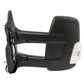 TRQ Left Mirror Power with Heat Manual Folding Drivers Side Compatible with 2015-2019 Ford Transit-150 Transit-250 Transit-350 Transit-350 HD FO1320627