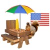 Squirrel Feeder with Umbrella Squirrel Table Feeder with Sturdy Squirrel