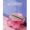 BOTOWI 21 Keys Clear Kalimba Thumb Piano Complete Pack, Sakura