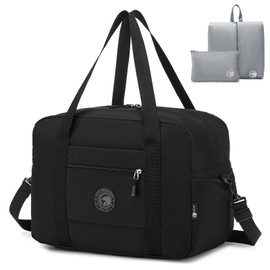 SPAHER Eurowings Hand Luggage Bag 40 x 30 x 25 cm Foldable Travel Bag Aeroplane Sports Bag Women Men Duffle Bag Waterproof Weekender Handbags Hand Luggage Gym Fitness Bag with Travel Toiletry Bag