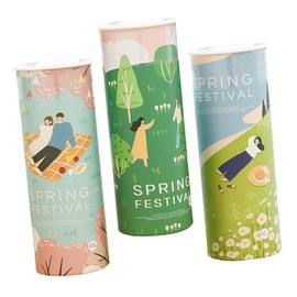 Mikinona 3Pcs Car Tissue Holder with Round Cylinder Design Portable Travel Tissue Dispenser for Easy Access for Car Cup Holders Stylish and Practical Tissue Storage for Home