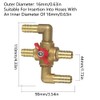 4-Way Heater Control Valve, 5/8" (16mm) Solid Brass Manual Integrated