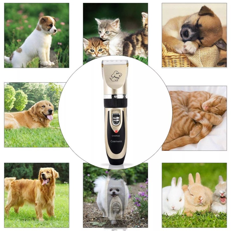 Ceenwes Dog Clippers Low Noise Cat Clippers Rechargeable Dog Trimmer