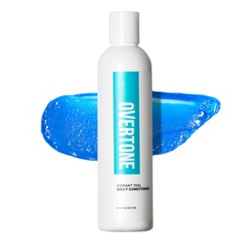 Overtone Daily Color Depositing Conditioner for All Hair: 8oz Temporary Coloring Conditioner with Shea Butter & Coconut Oil, Refresh Color & Prevent Fading, Vegan & Cruelty-Free, Vibrant Teal