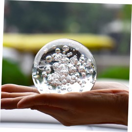 Ciieeo 1pc Bubble Crystal Ball Artistic Home Decor Unique Present for Friends Family Enhances Decorative Landscaping Creates Unique Atmosphere Fine Workmanship
