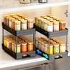 Pull Out Spice Rack Organizer for Cabinet, 2 Pack Widen