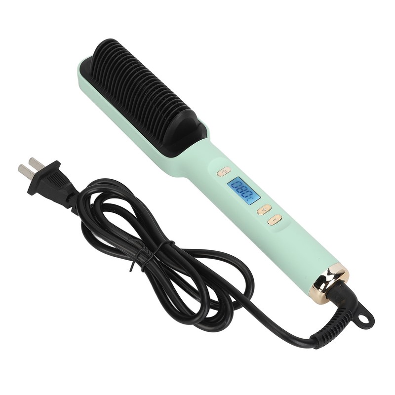 Negative Ion Hair Straightener Styling Comb Adjustable Even Heating Straightening