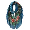 GERINLY Lightweight Scarves: Fashion Flowers Print Shawl Wrap For Women