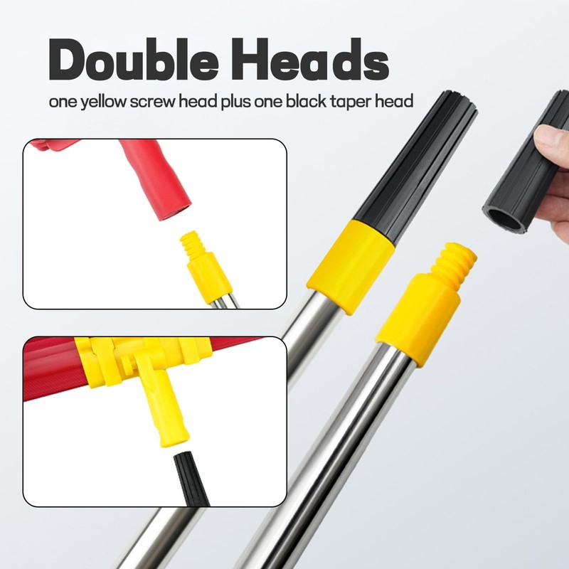 Paint Roller Extension Pole, 1.4m/4.6ft Extendable Paint Roller, Telescopic Pole