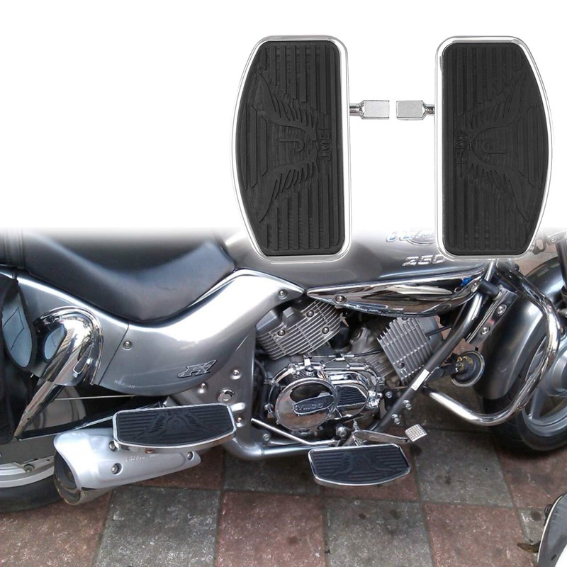 Areyourshop Motorcycle Front/Rear Footboards Floorboard for Honda Shadow Aero 750