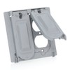 Leviton Weatherproof Cover, 2-Gang for Decora, GFCI, Duplex, or Single
