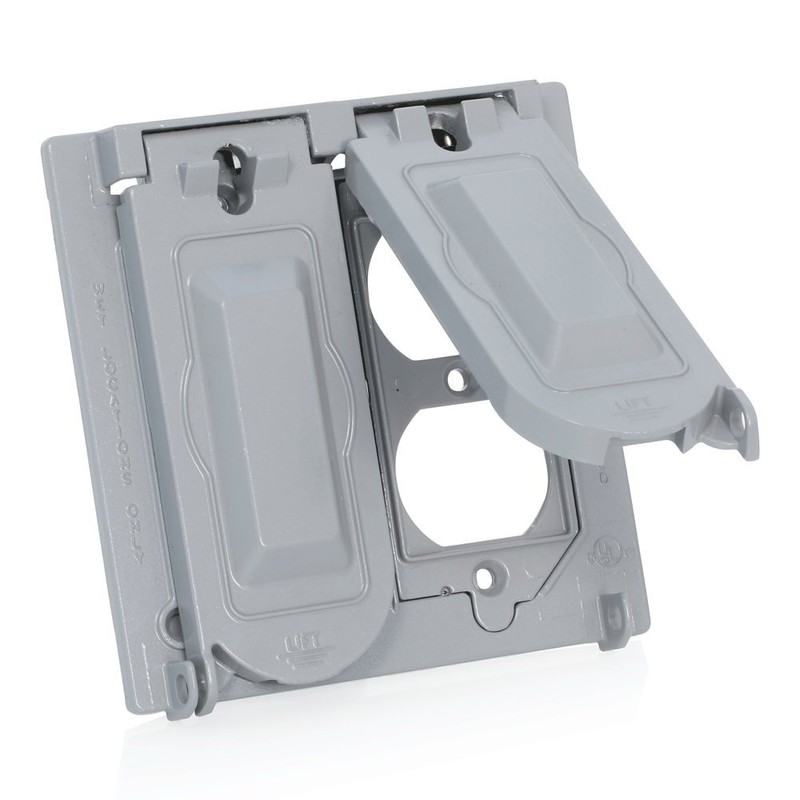 Leviton Weatherproof Cover, 2-Gang for Decora, GFCI, Duplex, or Single