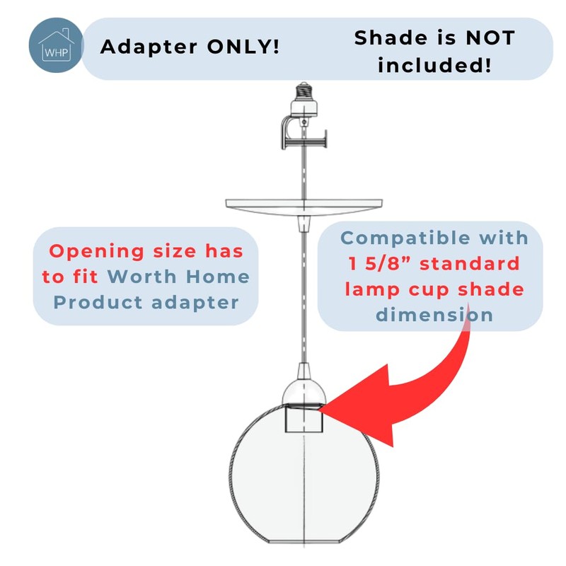 Worth Home Products - Instant Pendant Converter Adapter Only Kit