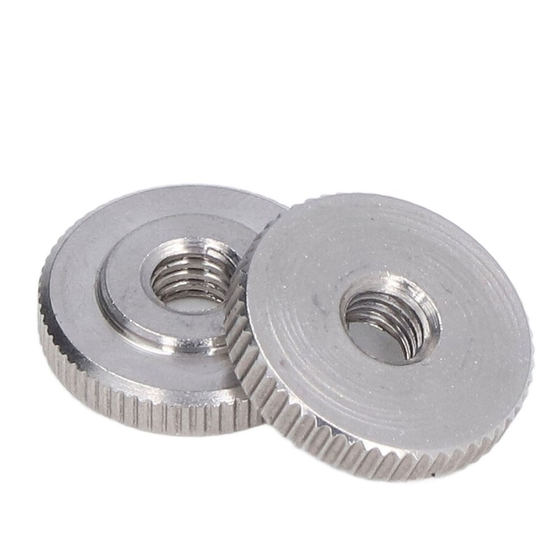 Knurled Thumb Nut 304 Stainless Steel Knurled Flat Head Through