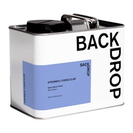BACKDROP | Premium Cabinet & Door Paint | Durable & Washable Semi-Gloss Finish | Self-Priming, Low VOC, Green Wise Certified | STROMBOLI CHESS CLUB - Vibrant, cornflower blue | 0.5 Gallon