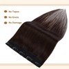 TESS Real Hair Extensions Clip in One Pieces 8 inch