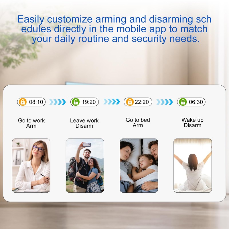 WiFi Wireless Alarm System for Home Security - 24/7 Protection