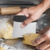 Bench Scraper, Stainless Steel Metal Griddle Scraper Chopper Dough Cutter