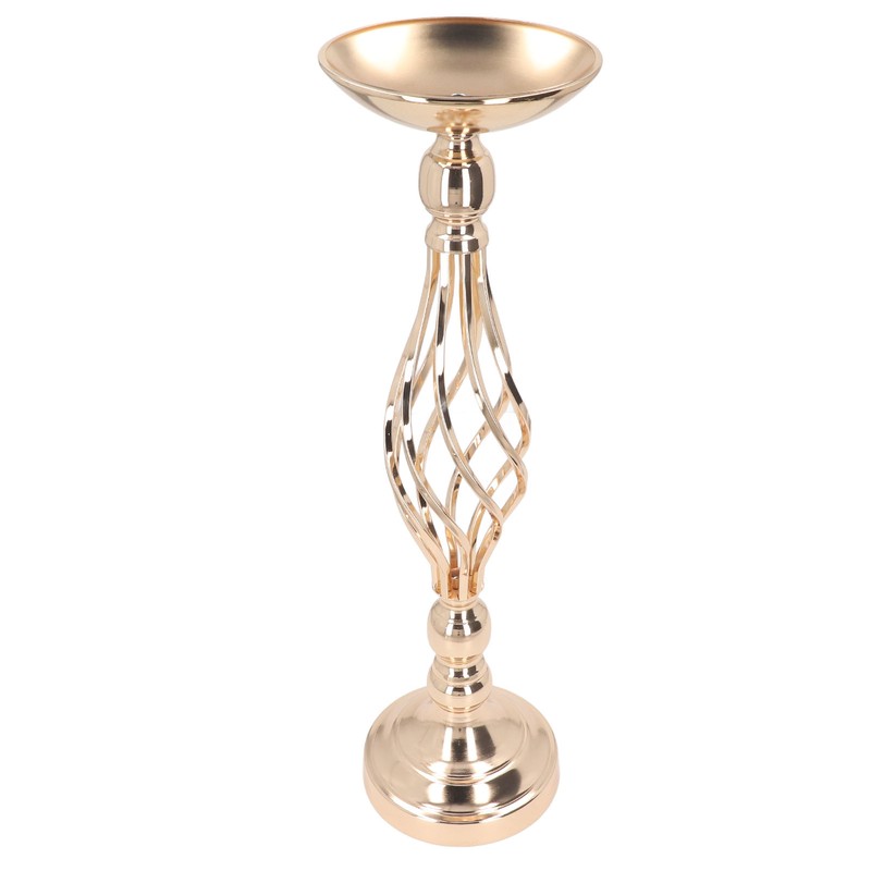 Table Candlestick Ornament Iron Twisted Curb Candle Holder Decorative Ornament