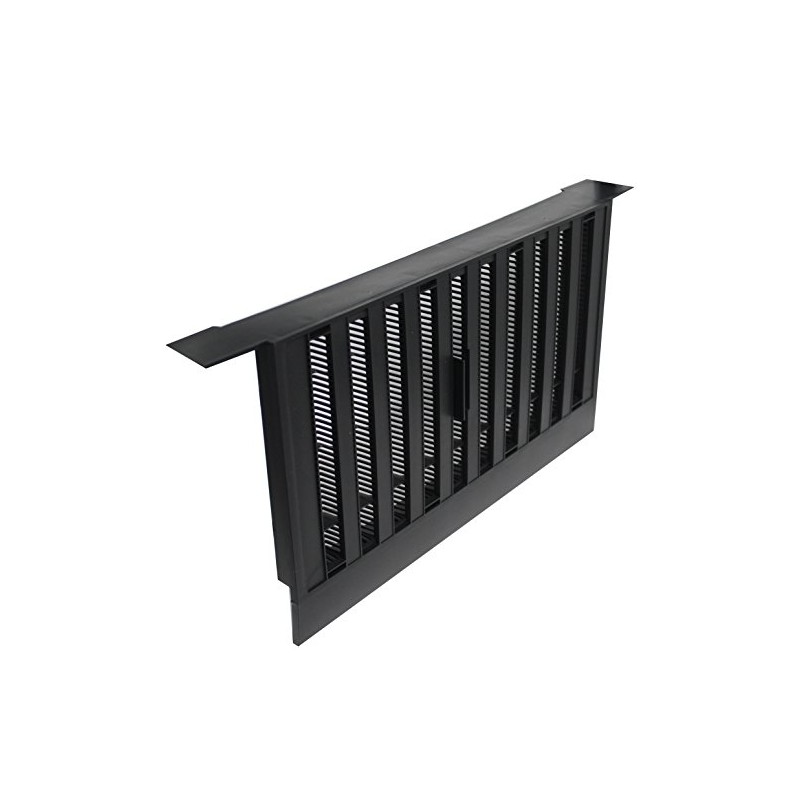 Canplas Industries-16" x 9" Black Rectangular Vinyl Standard Foundation Vent