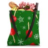 christmas red candy apples green Tote Bag