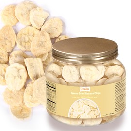 Ternio Premium Freeze Dried Bananas - 7.76 oz / 220 g - 100% Natural, No Preservatives, Low Calorie Snack - A Sweet and Crunchy Snack for Adults and Kids