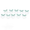 100 Pcs Shaped Paper Clips 2 Color Metal Material Light