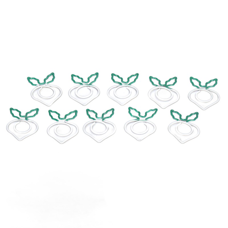 100 Pcs Shaped Paper Clips 2 Color Metal Material Light