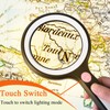 Amoper 20X 30X Coin Magnifier, USB Rechargeable Lighted Magnifying Glass