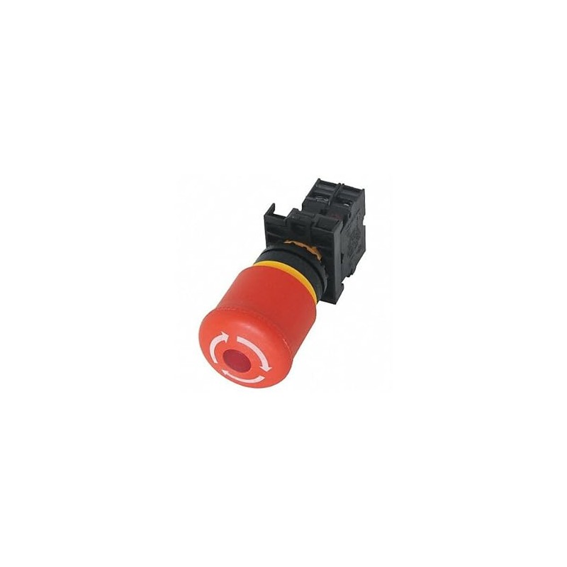 Eaton M22-PVLT-K01-R Illuminated Emergency Stop Push Button