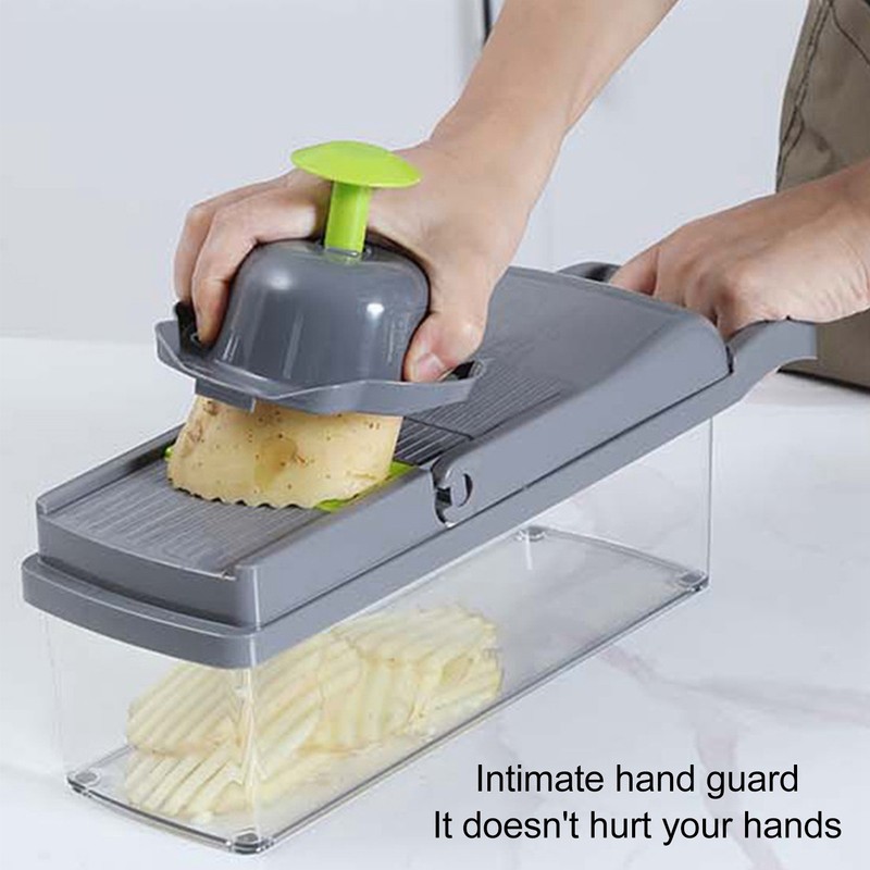 Vegetable Chopper Vegetable Cutter Food Chopper with Container for Slicing