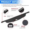 Powerty Cargo Cover for 2017-2023 GMC Acadia Trunk Cover Retractable