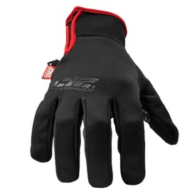 212 Performance Warm Insulated Running Gloves, Touchscreen Compatible, Built-in Terry Sweatwipe, Silicone Grip, Zipper Cuff, Small