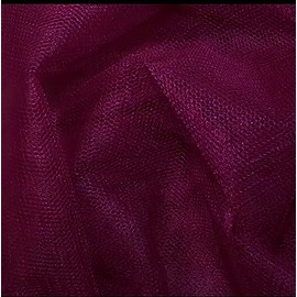 Plum Veiling Diamond Soft Dressing net Fabric Tutu Mesh Tulle Bridal Material 150CM Sold by Metre