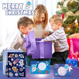 Kids Stationery Set Astronaut Boys Stationery Set Universe Letter Writing Kit Aerospace Letter Paper Set Stationery Writing Sheets with Envelopes, Space Stickers School Teens Space Gift Set