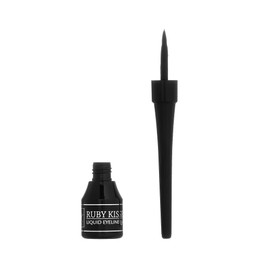 Ruby Kisses Classic Liquid Eyeliner, Smudge proof Long Lasting Eye Makeup with Felt-Tip Applicator 3 PACK (BLACK)