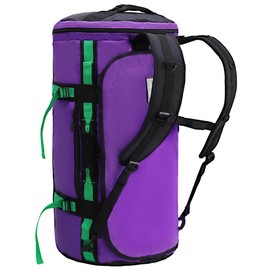 MIER Large Duffle Backpack Sports Gym Bag with Shoe Compartment, Heavy Duty and Water Resistant, Purple, 45L