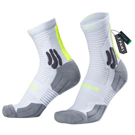 BRISIRA Coolmax Bamboo Viscose Compression Running Socks Men Women Athletic Tennis Golf Walking Moisture Wicking Anti Blister