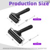 Swpeet 2 Pack Black Rubber Roller, Brayer Roller, Hard Rubber,