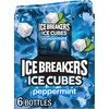 ICE BREAKERS Ice Cubes Peppermint Sugar Free Chewing Gum Bottles,