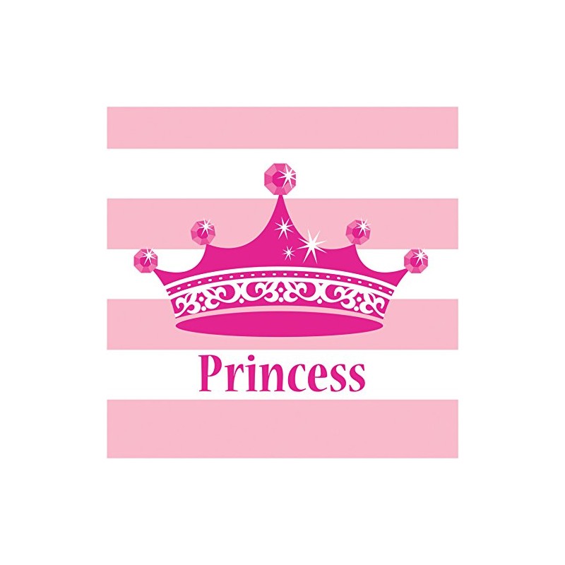 Creative Converting Party Supplies, One Size, Pink Princess Royalty