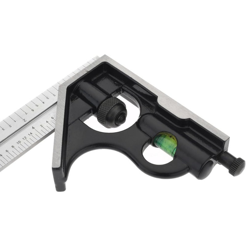 SPI 13-350-4 Combination Square: Steel Square Head & 4R Graduated