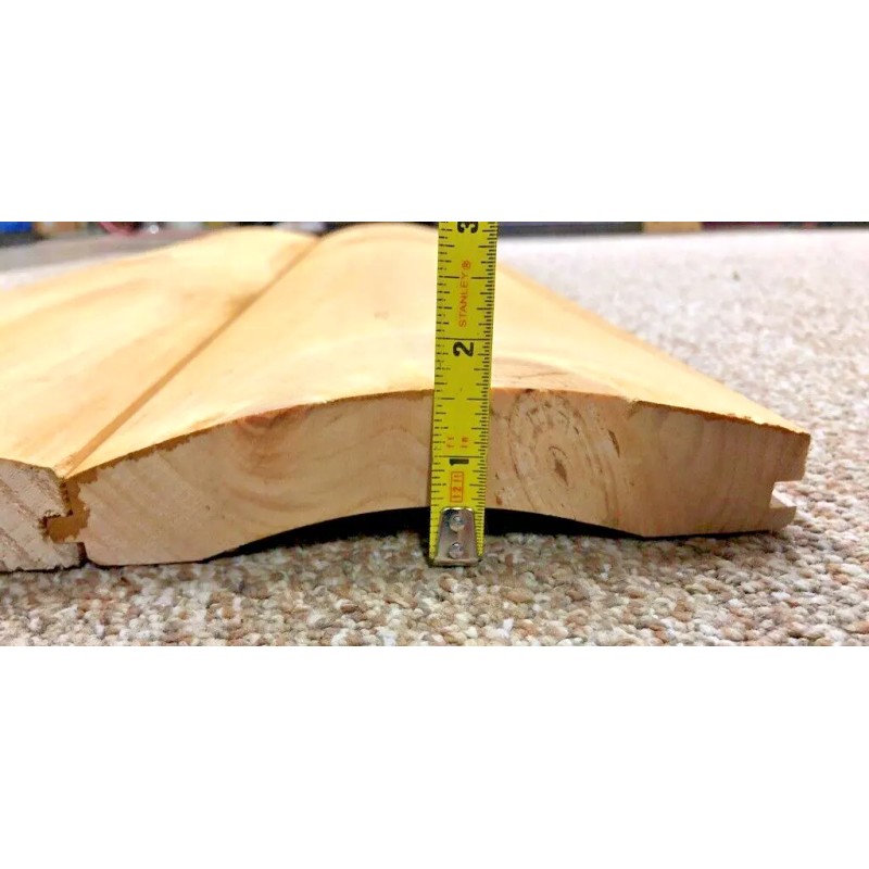 Classic Log Homes, Inc. 2" x 8" White Pine, Tongue