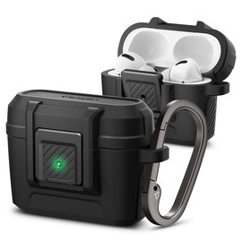 Spigen Lock Fit Case Compatible with AirPods Pro - Black