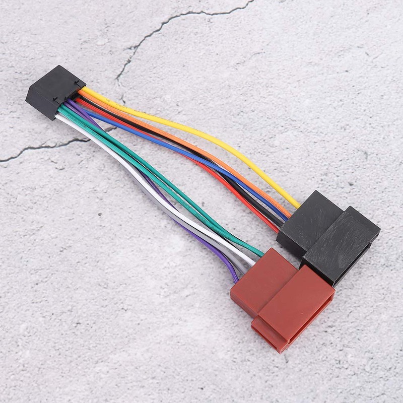 Radio Wiring Harness, ABS ISO Adapter 16 Pin Socket for