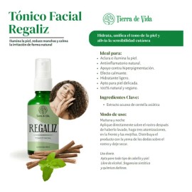 Regaliz Tónico Facial Extracto 30ml Ilumina Y Equilibra