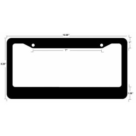 OwnTheAvenue Montenegro Flag Country Stripe Colors Racing Car Truck License Plate Frame