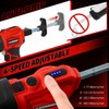 VISHIGH 2 in 1 Cordless Caulking Gun with 2 Batteries,